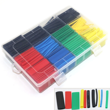530/560/580/850pcs Thermoresistant tube heat shrink tubing, Insulation Sleeving Polyolefin 2:1 Shrink wrapping Assorted box kit 2024 - buy cheap