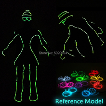 Popular EL Cold Light Costume DIY Material EL Wire For Light Up Costume Luminous led Cloting Stage Show Glowing Costumes 2024 - buy cheap
