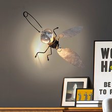Post Modern Designer Wall Lamp Fly Mosquito Art LED Wall Lights Children Bedroom Kitchen Living Room Home Decor Wall Sconce 2024 - buy cheap