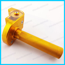 CNC Gold Aluminum Billet Twist Throttle Control For Vintage  Motorcycle CRF KLX TTR IMR SSR XR YCF SDG Pit Dirt Bike 2024 - buy cheap