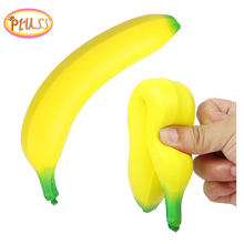 Kawaii Squishy Banana Simulation Fruit PU Soft Slow Rising Squeeze Toys Phone Straps Scented Stress Relief Kids Toys 2024 - buy cheap