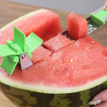 Newest watermelon cutter windmill shape plastic slicer, used for cutting watermelon stainless steel fruit and vegetable tool 2024 - buy cheap