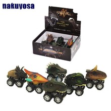 6 styles Children's Day Gift Toy Dinosaur Model Mini Toy Pull Back Car Truck Hobby Funny birthday gift for kids drop shipping 2024 - buy cheap