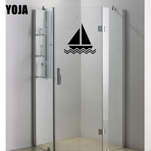 YOJA 26x26.8CM Bathroom Glass Decorative Decals Home Boat Wall Stickers G2-0182 2024 - buy cheap