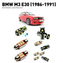 Luzes led internas para bmw m3 e30, 1986 a 1991, 5 peças, kit de iluminação automotiva, sem erros 2024 - compre barato