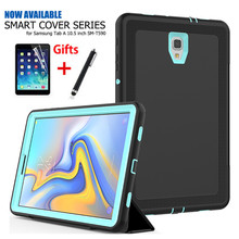 Funda para Samsung Galaxy Tab A 2018 T590, T595, T597, de 10,5 pulgadas, resistente, con soporte, Folio, tapa inteligente con función de apagado y encendido automático y bolígrafo 2024 - compra barato