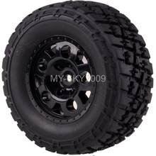 4pcs Front & Rear Wheel Rim & Tire Tyres For 1/10th RC Traxxas Short Course Truck Slash 4x4 2024 - buy cheap