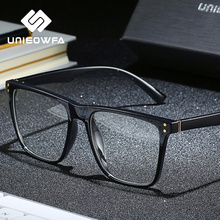 UNIEOWFA Square Retro Prescription Glasses Frame Men Transparent Clear Eyewear Spectacles Frame Optical Myopia Eyeglasses Frame 2024 - buy cheap
