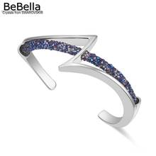 BeBella Новинка Блестящий Кристальный тканевый браслет с чешскими кристаллами для женщин модный подарок 2024 - купить недорого