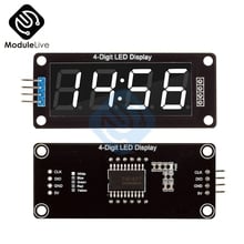 Tm1637 0.56 module module 0.56 polegadas branco 7 segmentos de 4 dígitos digital display led tubo branco relógio duplo pontos módulo para placa arduino 2024 - compre barato