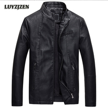 Autumn Winter Leather Jacket Men New Arrival Men's Pu Jacket Coats Casual Faux Leather Motorcycle Leather Clothing PU Coats 633 2024 - buy cheap