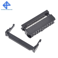 10PCS FC-20P 2x10Pin Dual Row Pitch 2.54mm IDC Socket Connector Female Header 20-pin cable socket 2024 - buy cheap