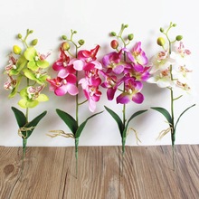 DIY Artificial Butterfly Orchid Silk Fake Flowers Fashion Artificial Flowers Bouquet Phalaenopsis Wedding Home Decoration 2024 - buy cheap