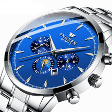 Luxury Quartz Brand Watch Men Wristwatches Waterproof Clock Male Wrist Watches Relogio Masculino Mens Watches Complete Calendar 2024 - buy cheap