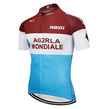 2018 AG2R Cycling team Clothing Bike jersey Quick Dry Mens Bicycle shirts short sleeves pro Cycling Jerseys bike top Maillot 2024 - buy cheap
