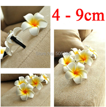 4-9cm alligator clip Frangipani Flower,Hawaiian Foam Plumeria flower,bridal hair flowers,Studio photography hair flowers 2024 - buy cheap