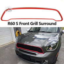 Brand New ABS Plastic UV Protected Mini Ray Style Red Front Grille Surround For mini countryman S R60 Only(1Pcs/set) 2024 - buy cheap