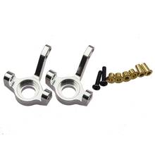 1 Pair  Sliver Free Shipping Aluminum Steering Knuckle  For AX80004 RC AXIAL SCX10 AX10 ROCK CRAWLER Parts 2024 - buy cheap