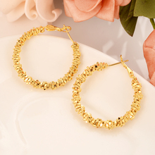 Женские серьги-кольца в стиле стимпанк, большие геометрические серьги золотого цвета для свадебной вечеринки 2024 - купить недорого