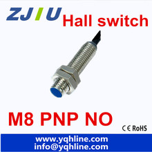 Interruptor de sensor hall, interruptor de proximidad por inducción, distancia de 10mm, SJ8A3-10-Z/BY M8 PNP, envío gratis, 5 unidades/lote 2024 - compra barato