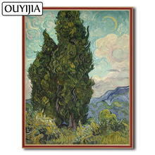 OUYIJIA-pintura de diamante 5D DIY al óleo de Van Gogh para paisaje, decoración del hogar, bordado de diamantes de imitación, mosaico artístico, punto de cruz 2024 - compra barato