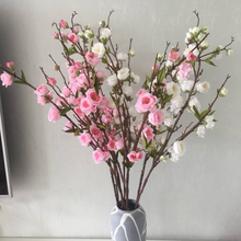 95CM Large Plum Cherry blossoms Silk Artificial flowers plastic stem Sakura tree branch Home table Decor Wedding Decoration Big 2024 - buy cheap