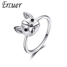 ERLUER Fashion Ring for Women Casual White Charm Rings Cute Dog Wedding Ring Christmas Party Engagement Lover Girl Jewelry Gifts 2024 - buy cheap
