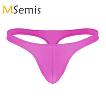 Swimwear Mens Lingerie Swimsuitd For Male G-string T-back Thong Bikini Briefs Panties Low Rise See Thong Bulge Pouch Underpants 2024 - buy cheap