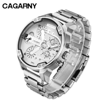 Relojes 2019 Wrist Watch Men Cagarny Fashion Sport Quartz Clock Mens Watches Stainless Steel Business Man Watch horloges mannen 2024 - buy cheap