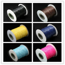 High Quality Approx 0.8mm 80m/roll 10 Colors Waxed Thread Cotton Cord String Strap Rope Bead jewelry for DIY Bracelet 2024 - buy cheap