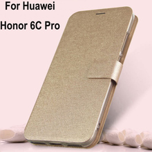 For Huawei Honor 6C Pro Case PU leather Sillcon case flip Magnetic closure back Cover 5.2'' For Honor 6C Pro 6cpro case shell 2024 - buy cheap