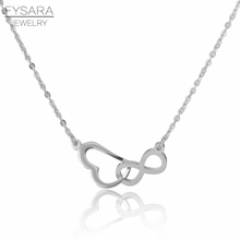 FYSARA Fashion Love Necklace Pendants Heart Infinity Short Necklace For Women Stainless Steel Jewelry Statement Choker 2024 - buy cheap