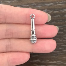 12PCS DIY Jewelry Making Microphone Charms Zinc Alloy Pendant Charm for Bracelets Necklaces Earrings Zipper Pulls Key Chains 2024 - buy cheap