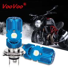 VooVoo H4 LEVOU Luzes Da Motocicleta BA20D 20W HS1 2400LM Moto LEVOU Farol Lâmpadas 6000K Levou Moto Carro Elétrico lâmpada de Iluminação do farol 2024 - compre barato