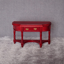 1/12 casa de bonecas em miniatura acessórios mini vermelho mesa simulação móveis modelo brinquedos para casa de boneca decoração 2024 - compre barato