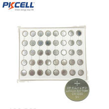 Factory Wholesale 1000PCS/Lot PKCELL CR1220 3V Lithium Button Coin Cell Batteries DL1220 LM1220 ECR1220 Battery 2024 - buy cheap