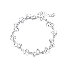 , lady Heart LH007 Beautiful fashion Elegant silver colorcharm Crystal Lovely Bracelet cute nice women Gorgeous jewelry 2024 - buy cheap