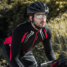 Santiga jaqueta masculina de ciclismo, jaqueta térmica reflexiva de manga longa com dedo para inverno, à prova de vento, roupa esportiva 2024 - compre barato