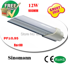 led tube light SMD2835 25LM/PC 48leds/PC 12W 1000LM High Power factor AC85-265V CE/RoHS/SAA Approved t8 led tube 900mm 2024 - buy cheap