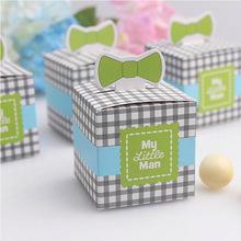 50pcs My little Man Cute Mustache Birthday Boy Baby Shower Favor boxes and bags wedding souvenirs wedding favors and gifts 2024 - buy cheap