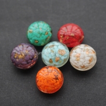 10pcs/Lot 16mm*10mm Lampwork Glass Beads Round Flat  Fashion Beads Mix color  for jewelry making 2024 - buy cheap