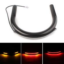 230mm Cafe Racer Frame Hoop Tracker End Seat Loop Large LED Turn Brake Light For Honda Yamaha Suzuki Motorcycle Accessories 2024 - buy cheap