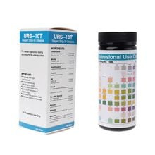 Tiras de reactivos de URS-10T, tiras de prueba de orina de 10 parámetros, leucocitos, nitrito, urobilinógeno, proteína, pH #100, 715 2024 - compra barato