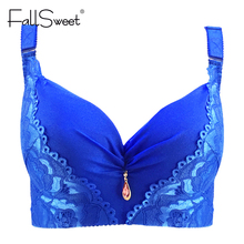 Buy FallSweet Sexy women bra,plus size D E cup push up bra brassiere,side  adjustment underwear 85 90 95 100 105 in the online store Fallsweet  Official Store at a price of 8.09