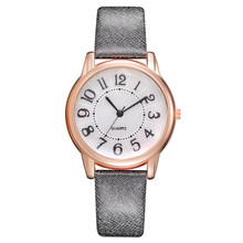 Брендовые женские простые наручные часы с циферблатом, повседневные Модные Роскошные Кварцевые часы с кожаным ремешком, Relogio Feminino, подарок 2024 - купить недорого