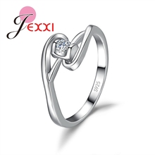 Anéis de prata esterlina 925, anéis femininos, design de luxo, moderno, casamento, noivado, para mulheres 2024 - compre barato