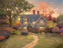 Gingerbread Cottage Thomas Kinkade HD Canvas Print Living Room Bedroom Wall Pictures Art Painting Home Decoration No Frame 2024 - buy cheap