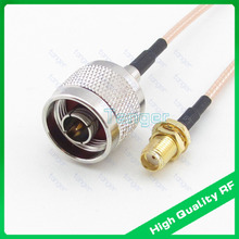 Hot ! Tanger RF connector N type male plug to SMA female jack straight RG316 Coaxial Pigtail Jumper cable 20inch 50cm RF cable 2024 - buy cheap
