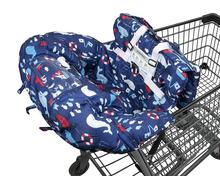 Blue Whale dolphin 2in1 Baby shopping cart cover and highchair cover 2024 - buy cheap