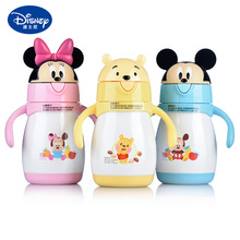 Disney Baby Stainless Steel Thermos Feeding Cup Learn Drinking Cup with Straw Thermal Bottle Leak-poof Vacuum Flask 2024 - buy cheap